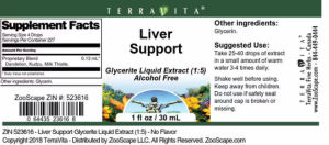 Label for Liver Support
