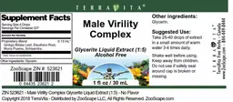 Label for Male Virility Complex