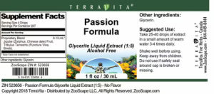 Label for Passion Formula
