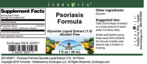 Label for Psoriasis Formula