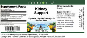 Label for Kidney Support