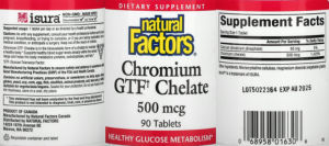 Chromium GTF Chelate 500 mcg