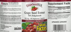 GrapeSeedRich Grape Seed Extract 100 mg