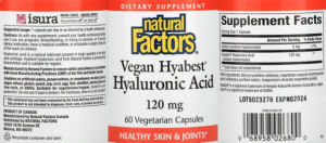 Vegan Hyabest Hyaluronic Acid 120 mg