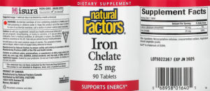 Iron Chelate 25 mg