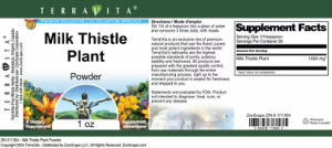 Milk Thistle Plant Powder