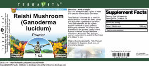 Reishi Mushroom (Ganoderma lucidum) Powd
