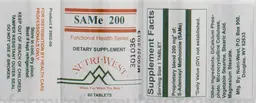 Label for SAMe 200