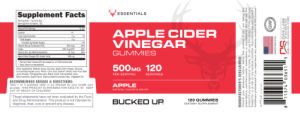Apple Cider Vinegar Gummies 500 mg Apple