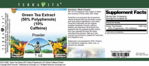 Green Tea Extract (50% Polyphenols) (10%