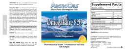 Label for OmegaPure 820 Natural Lemon Flavor