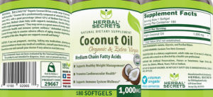 Coconut Oil 1,000 mg