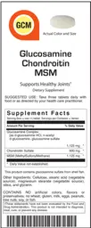 Label for Glucosamine Chondroitin MSM