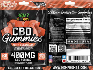 CBD Gummies 20 mg Strawberry Flavor