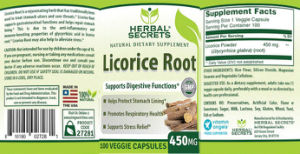 Licorice Root 450 mg