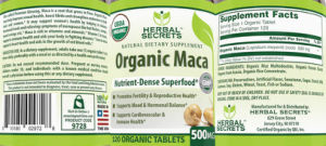 Organic Maca 500 mg