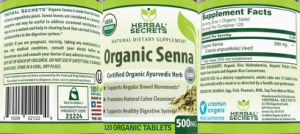 Organic Senna 500 mg