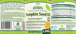 Pumpkin Seed Oil 1,000 mg