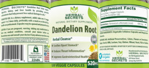 Dandelion Root 520 mg
