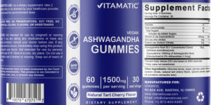 Ashwagandha Gummies 1500 mg Natural Tart