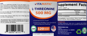 L-Threonine 500 mg