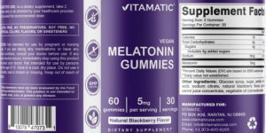 Melatonin Gummies 5 mg Natural Blackberr
