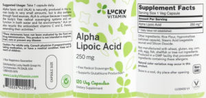 Alpha Lipoic Acid 250 mg