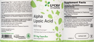 Alpha Lipoic Acid 600 mg