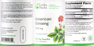 American Ginseng 500 mg