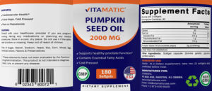 Pumpkin Seed Oil 2000 mg