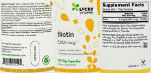 Biotin 5,000 mcg