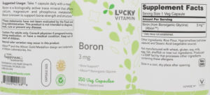 Boron 3 mg