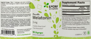 Chewable Melatonin 3 mg