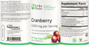 Cranberry 1,000 mg