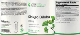 Label for Ginkgo Biloba 120 mg