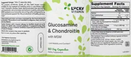 Label for Glucosamine & Chondroitin with MSM