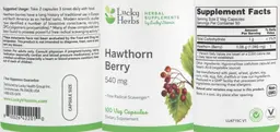 Label for Hawthorn Berry 540 mg