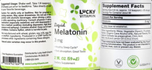 Liquid Melatonin 3 mg