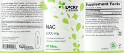 Label for NAC 1,000 mg