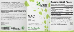 Label for NAC 600 mg