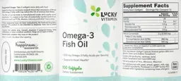 Label for Omega-3 Fish Oil