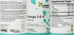 Label for Omega 3-6-9 1,200 mg