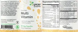 Label for Once Daily Multi Vitamin