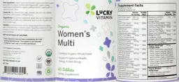 Label for Organic Women's Multi