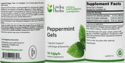 Label for Peppermint Gels