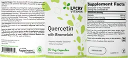 Label for Quercetin with Bromelain