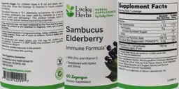 Label for Sambucus Elderberry