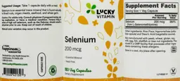 Label for Selenium 200 mcg