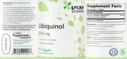 Label for Ubiquinol 200 mg