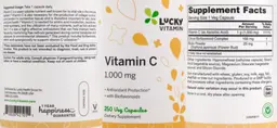 Label for Vitamin C 1,000 mg